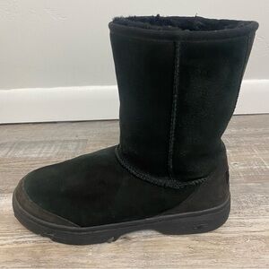 UGG Black Suede Winter Boots